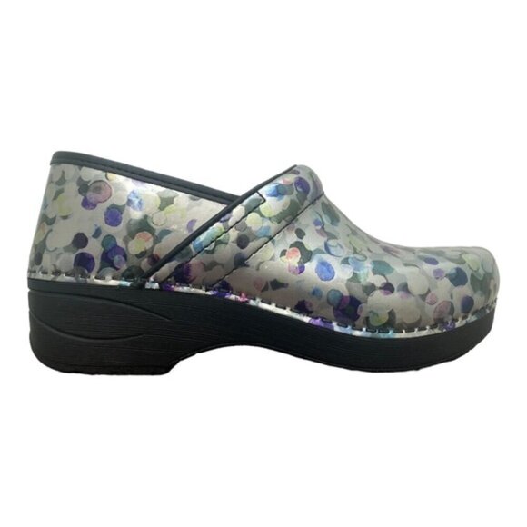 Dansko New Women's XP 2.0 Clogs Multi-dot Patent size 38 - Picture 10 of 13
